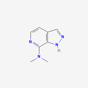 molecular formula C8H10N4 B11917805 N,N-Dimethyl-1H-pyrazolo[3,4-C]pyridin-7-amine CAS No. 918882-21-0