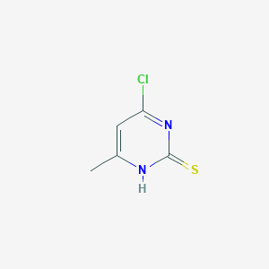 molecular formula C5H5ClN2S B11917809 4-Chloro-6-methylpyrimidine-2(1H)-thione 