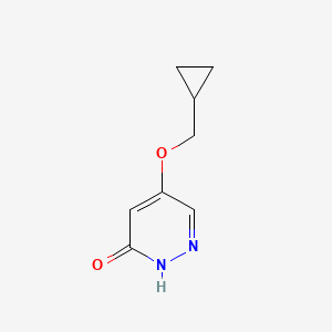 molecular formula C8H10N2O2 B11917844 5-(cyclopropylmethoxy)pyridazin-3(2H)-one CAS No. 1346697-85-5