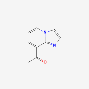 molecular formula C9H8N2O B11917862 1-(Imidazo[1,2-a]pyridin-8-yl)ethanone 