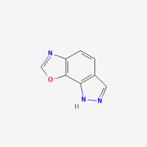 molecular formula C8H5N3O B11917863 2H-Oxazolo[4,5-g]indazole CAS No. 21274-68-0