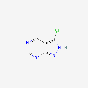 molecular formula C5H3ClN4 B11917867 3-Chloro-1H-pyrazolo[3,4-d]pyrimidine 