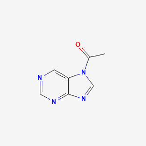 molecular formula C7H6N4O B11917912 1-(7H-purin-7-yl)ethanone CAS No. 70740-29-3