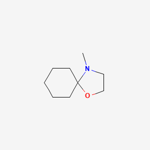 molecular formula C9H17NO B11917985 4-Methyl-1-oxa-4-azaspiro[4.5]decane CAS No. 39931-24-3