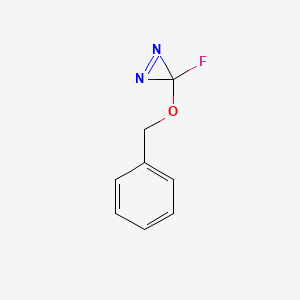 molecular formula C8H7FN2O B11917987 3-(Benzyloxy)-3-fluoro-3H-diazirene CAS No. 134613-19-7