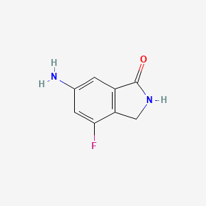 molecular formula C8H7FN2O B11917993 6-Amino-4-fluoroisoindolin-1-one CAS No. 1036389-09-9