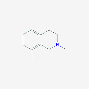 molecular formula C11H15N B11918008 2,8-Dimethyl-1,2,3,4-tetrahydroisoquinoline 