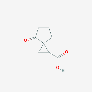 molecular formula C8H10O3 B11918046 4-Oxospiro[2.4]heptane-1-carboxylic acid CAS No. 371979-98-5