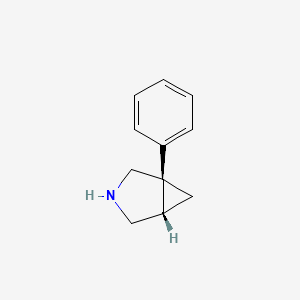 molecular formula C11H13N B11918068 (1R,5S)-1-Phenyl-3-azabicyclo[3.1.0]hexane 