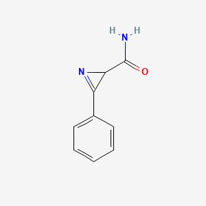 molecular formula C9H8N2O B11918073 3-phenyl-2H-azirine-2-carboxamide 