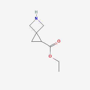 molecular formula C8H13NO2 B11918075 Ethyl 5-azaspiro[2.3]hexane-1-carboxylate CAS No. 1423070-41-0