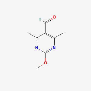molecular formula C8H10N2O2 B11918117 2-Methoxy-4,6-dimethylpyrimidine-5-carbaldehyde 