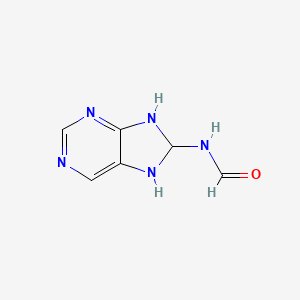 molecular formula C6H7N5O B11918132 N-(7,8-Dihydro-1H-purin-8-yl)formamide 