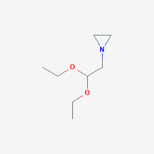 molecular formula C8H17NO2 B11918147 1-(2,2-Diethoxyethyl)aziridine 