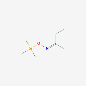 molecular formula C7H17NOSi B11918155 (E)-Butan-2-one O-trimethylsilyl oxime 