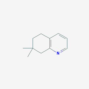 molecular formula C11H15N B11918159 7,7-Dimethyl-5,6,7,8-tetrahydroquinoline 