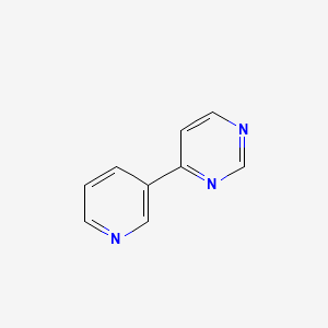 molecular formula C9H7N3 B11918198 4-(Pyridin-3-yl)pyrimidine CAS No. 98589-71-0
