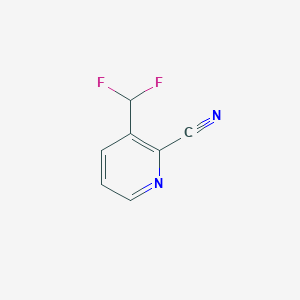 molecular formula C7H4F2N2 B11918214 3-(Difluoromethyl)pyridine-2-carbonitrile 