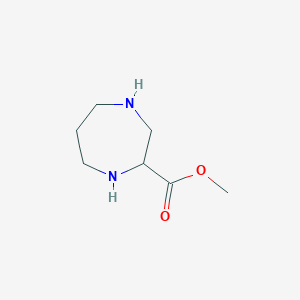 molecular formula C7H14N2O2 B11918221 Methyl 1,4-diazepane-2-carboxylate 