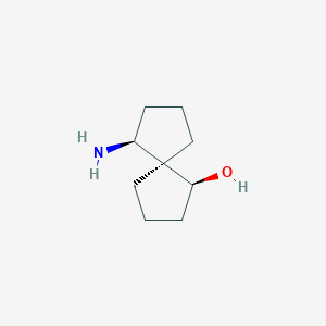 molecular formula C9H17NO B11918251 (1S,5S,6S)-6-Aminospiro[4.4]nonan-1-ol 