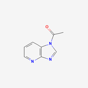 molecular formula C8H7N3O B11918270 1-(1H-Imidazo[4,5-b]pyridin-1-yl)ethanone CAS No. 70740-27-1