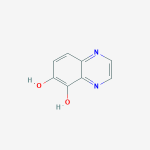 molecular formula C8H6N2O2 B11918275 5,6-Quinoxalinediol CAS No. 77406-59-8
