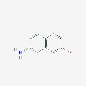 molecular formula C10H8FN B11918279 7-Fluoronaphthalen-2-amine 