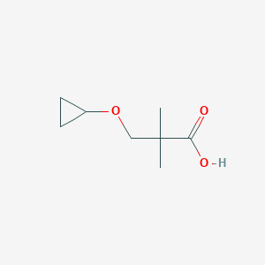 molecular formula C8H14O3 B11918288 3-Cyclopropoxy-2,2-dimethylpropanoic acid 
