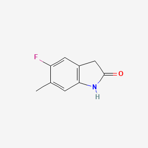 molecular formula C9H8FNO B11918313 5-Fluoro-6-methylindolin-2-one 