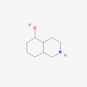 molecular formula C9H17NO B11918320 Decahydroisoquinolin-5-ol 