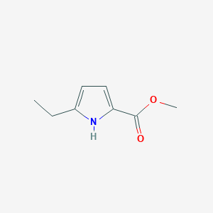 molecular formula C8H11NO2 B11918362 methyl 5-ethyl-1H-pyrrole-2-carboxylate 