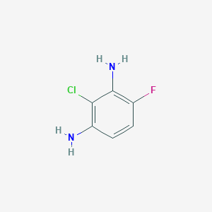 molecular formula C6H6ClFN2 B11918388 1,3-Benzenediamine, 2-chloro-4-fluoro- 