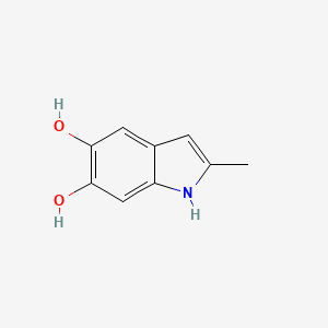 molecular formula C9H9NO2 B11918446 2-methyl-1H-indole-5,6-diol CAS No. 4821-01-6