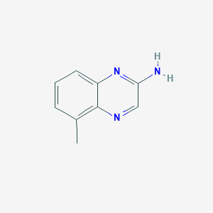 molecular formula C9H9N3 B11918453 5-Methylquinoxalin-2-amine 