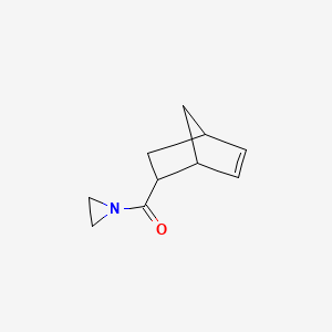 molecular formula C10H13NO B11918469 Aziridin-1-yl(bicyclo[2.2.1]hept-5-en-2-yl)methanone CAS No. 52838-48-9