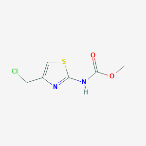 molecular formula C6H7ClN2O2S B119185 methyl N-[4-(chloromethyl)-1,3-thiazol-2-yl]carbamate CAS No. 152872-05-4