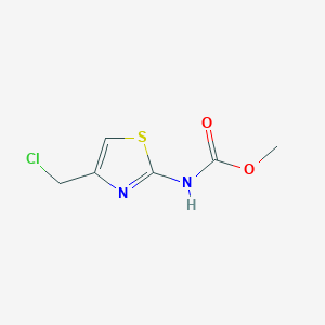 molecular formula C6H7ClN2O2S B119185 Methyl 4-(chloromethyl)thiazole-2-carbamate CAS No. 152872-05-4