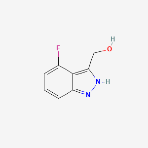 molecular formula C8H7FN2O B11918517 (4-Fluoro-1H-indazol-3-yl)methanol 