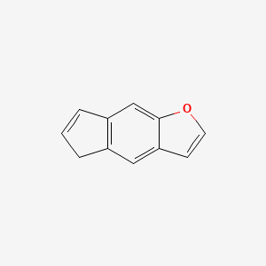 molecular formula C11H8O B11918583 5H-Indeno[5,6-b]furan CAS No. 3573-33-9