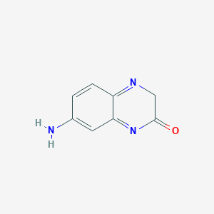 molecular formula C8H7N3O B11918623 7-Aminoquinoxalin-2(3H)-one 