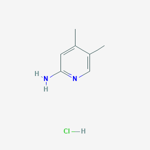 molecular formula C7H11ClN2 B11918698 4,5-Dimethylpyridin-2-amine hydrochloride CAS No. 179555-16-9