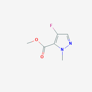 molecular formula C6H7FN2O2 B11918741 Methyl 4-fluoro-1-methyl-1H-pyrazole-5-carboxylate 