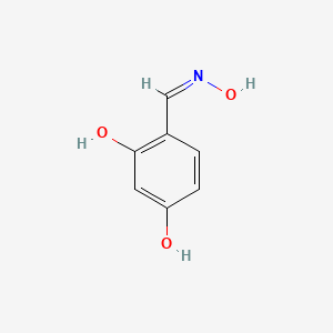 molecular formula C7H7NO3 B11918851 4-[(Z)-hydroxyiminomethyl]benzene-1,3-diol CAS No. 349660-79-3