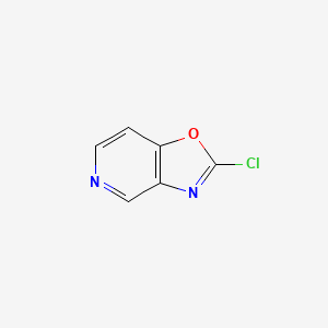 molecular formula C6H3ClN2O B11918888 2-Chlorooxazolo[4,5-c]pyridine 