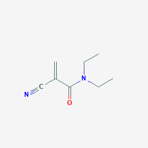 molecular formula C8H12N2O B11918954 2-cyano-N,N-diethylacrylamide 