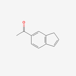 molecular formula C11H10O B11918980 1-(1H-inden-6-yl)ethanone 