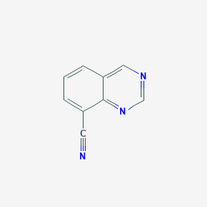 molecular formula C9H5N3 B11918990 Quinazoline-8-carbonitrile 