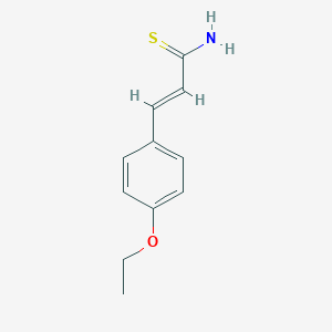 molecular formula C11H13NOS B119190 (E)-3-(4-ethoxyphenyl)prop-2-enethioamide CAS No. 155265-07-9