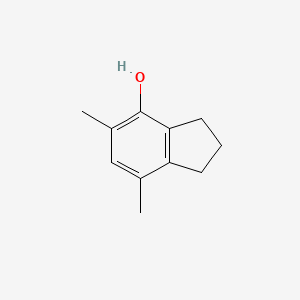 molecular formula C11H14O B11919008 5,7-Dimethylindan-4-ol CAS No. 84540-52-3