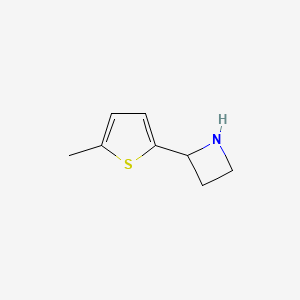 molecular formula C8H11NS B11919141 2-(5-Methylthiophen-2-yl)azetidine CAS No. 777887-44-2